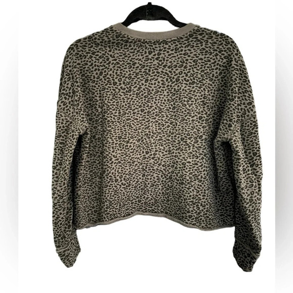 ATM ANTHONY THOMAS MELILLO French Terry Leopard Sweatshirt Size S - Picture 3 of 10